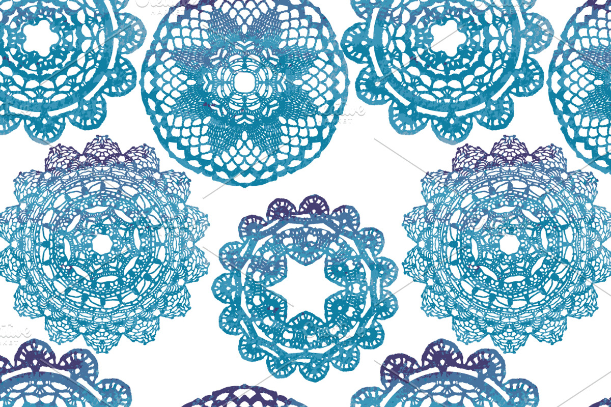 Watercolor doilies collection, an Object Graphic by tamara.comotomka (Photo 6 of 6)