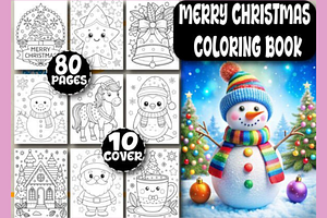 80 Merry Christmas Coloring Pages