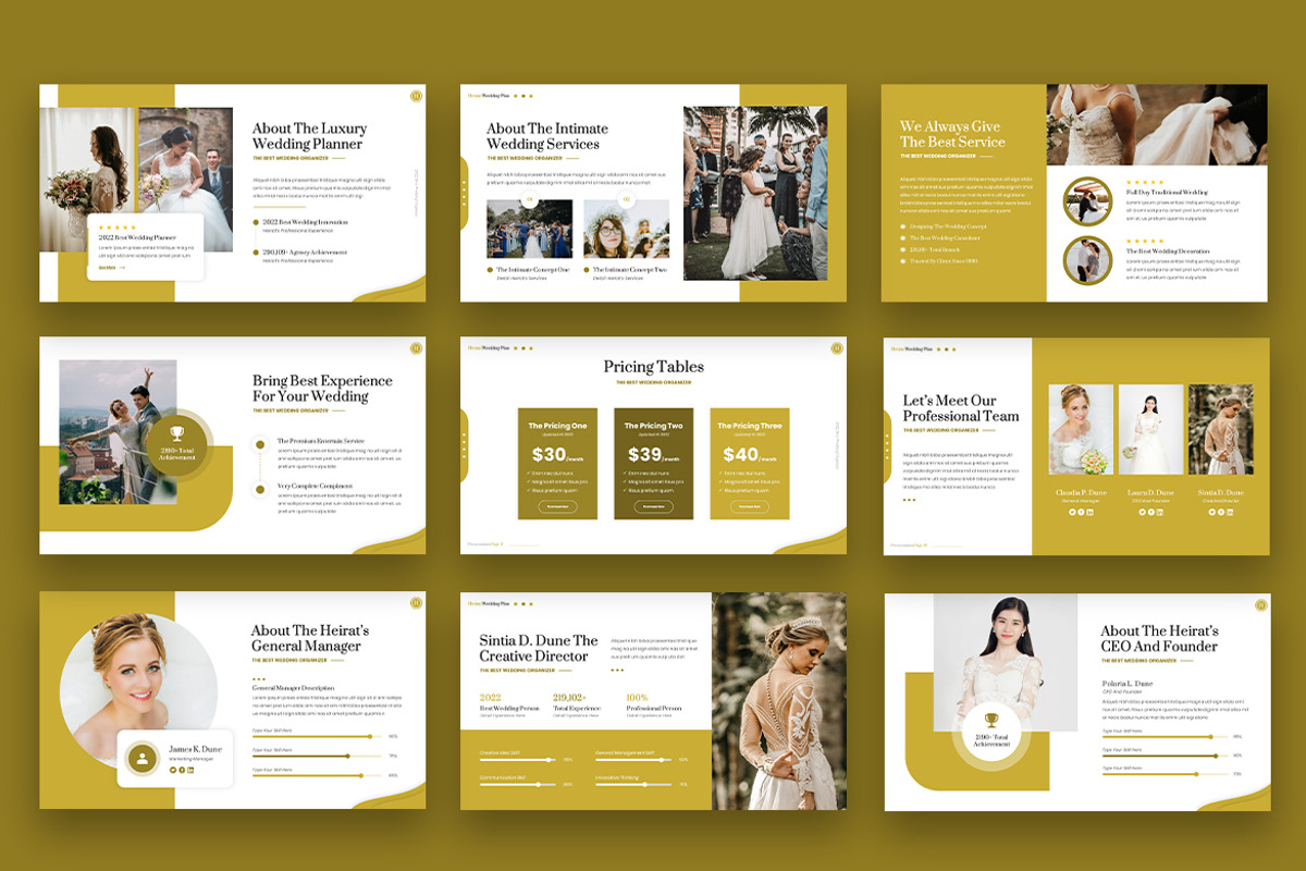 Heirat Wedding Plan Google Slides, a Presentation Template by kerismaker (Photo 5 of 6)