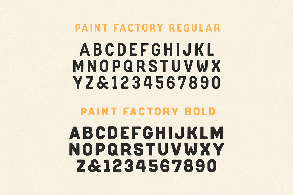 Paint Factory — Vintage letter font, a Sans Serif Font by SimpleBits® (Photo 3 of 4)
