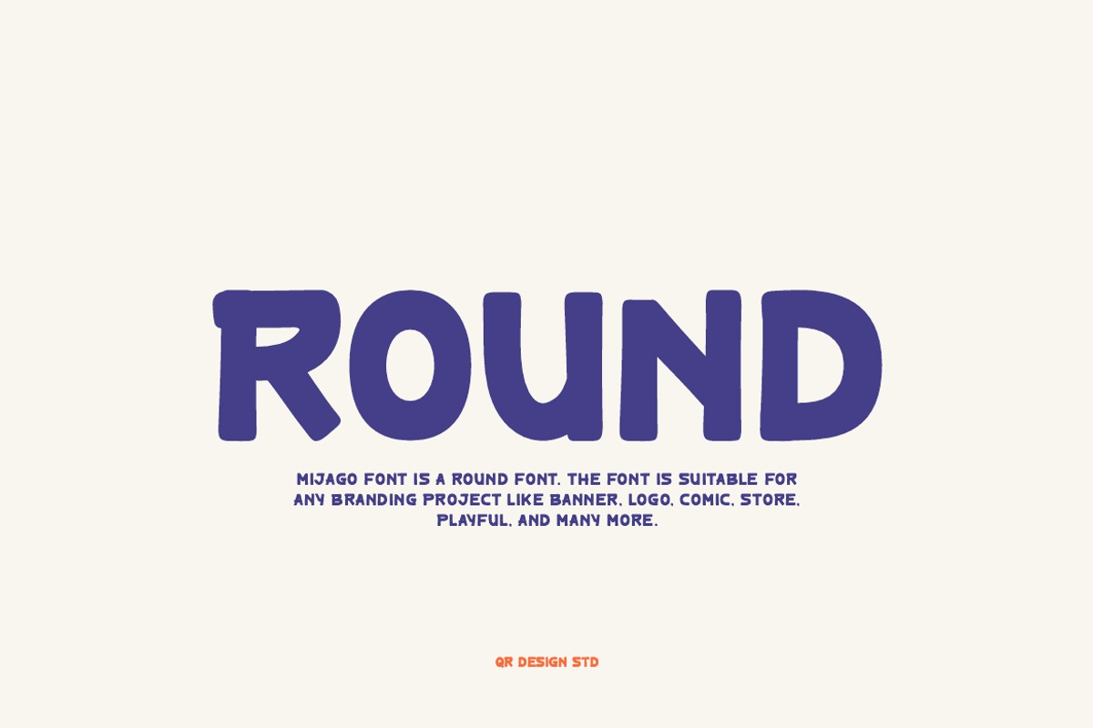 Mijago - Comic & Round Font, a Sans Serif Font by QR Design Studio (Photo 3 of 7)