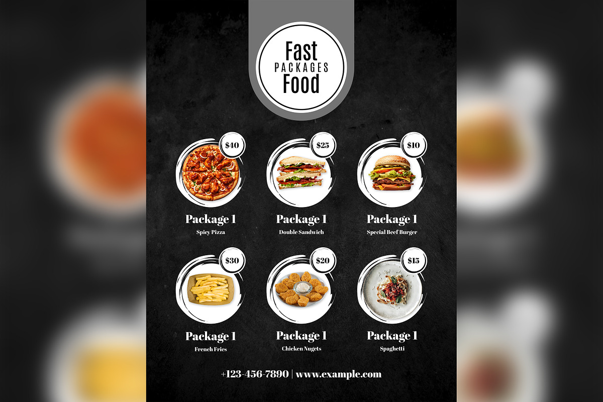 Fast Food Poster Design Template 36, a Social Media Template by shahsoft (Photo 2 of 2)