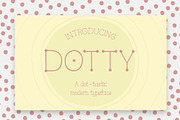 Dotty font + .ai speech bubbles, a Serif Font by sh.creative (Thumbnail 1 of 4)