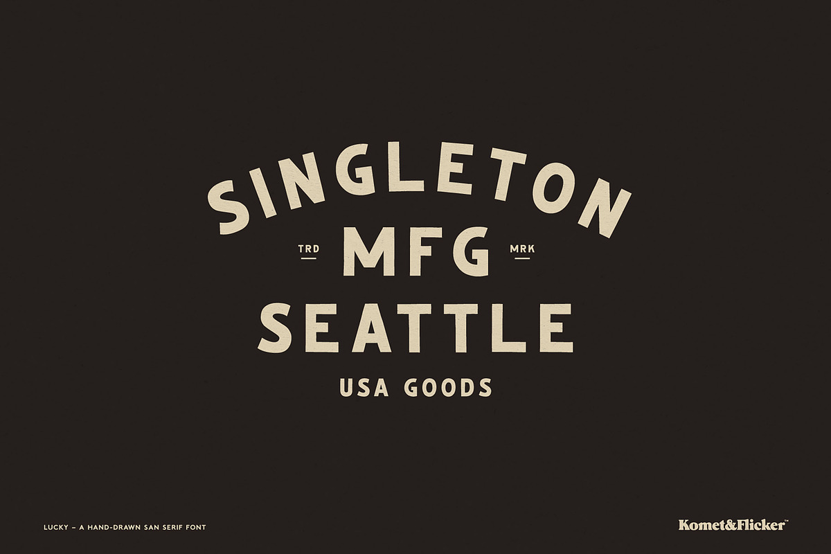Lucky, a Sans Serif Font by Komet & Flicker (Photo 11 of 12)