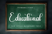 Educational, a Handwritten Font by InermediaSTUDIO (Thumbnail 1 of 8)