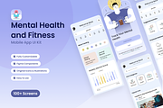 Mental Health & Fitness - UI Kit, an UI Kit Template by Arshad Ali (Thumbnail 10 of 10)