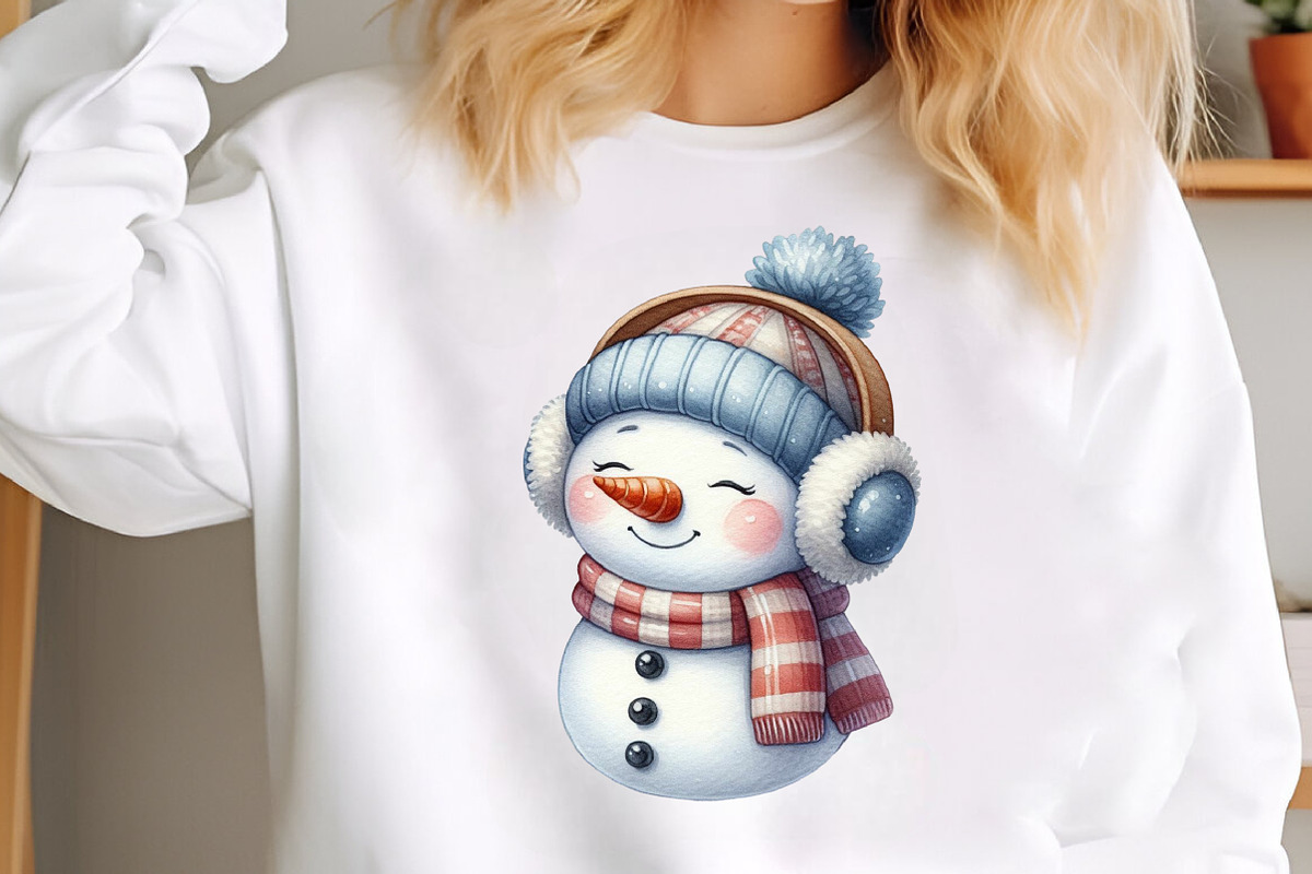 Christmas Snowman Clipart Bundle, an Illustration by SinaCreation (Photo 5 of 7)