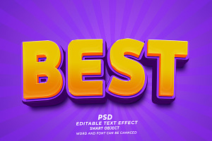 Best 3D Editable Text Effect PSD, a Layer Style Add-On by TrueVector