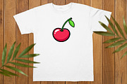 Cherry Clipart Set, a Food Illustration by newminddesign (Thumbnail 3 of 8)