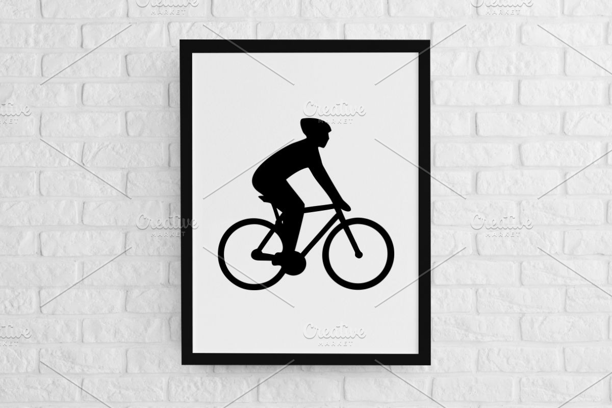 Cycling Silhouette SVG, a Sport Illustration by newminddesign (Photo 2 of 3)