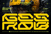 NCL GESROB - Cyberpunk Font, a Sans Serif Font by Enxyclo Studio (Thumbnail 1 of 14)