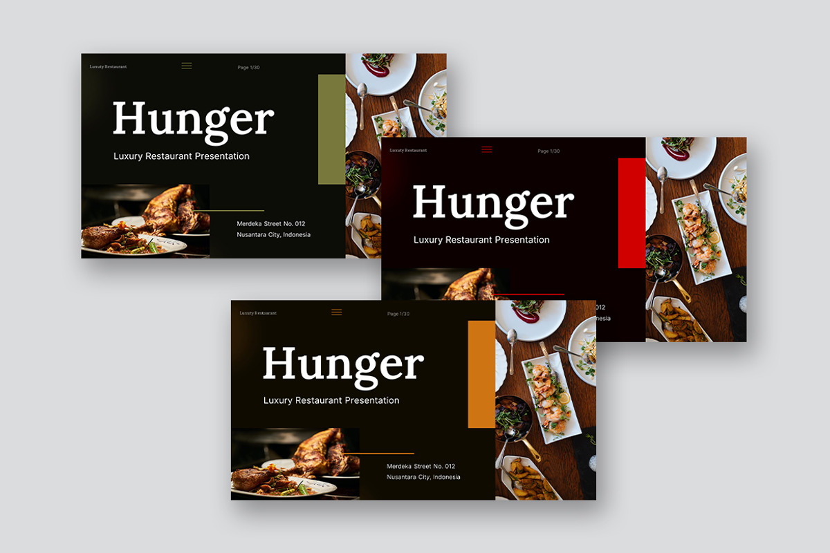 Hunger Luxury Restaurant Powerpoint, a Presentation Template by kerismaker (Photo 2 of 10)