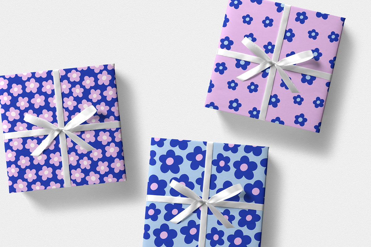 Groovy flowers on seamless patterns, a Pattern Graphic by Good Studio (Photo 5 of 10)