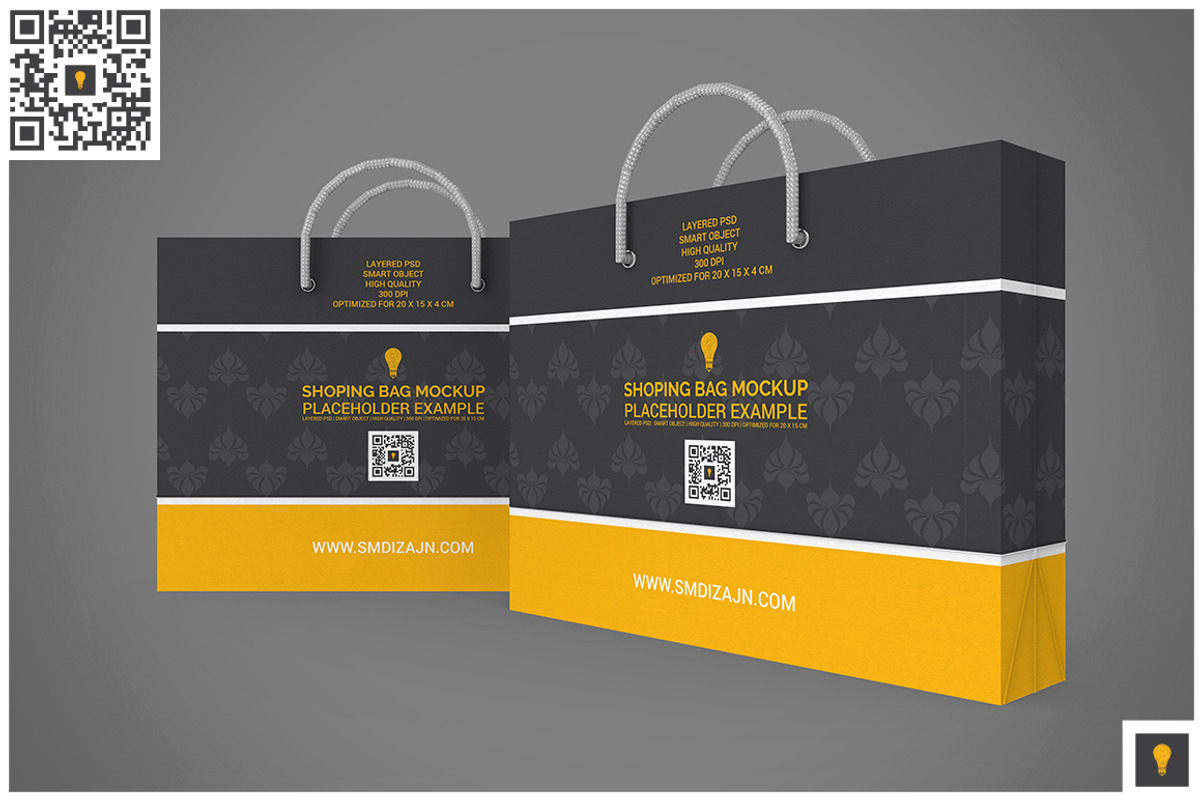 Shopping Bag Mock-up, a Merchandise Mockup by Shocky Design Studio (Photo 4 of 10)