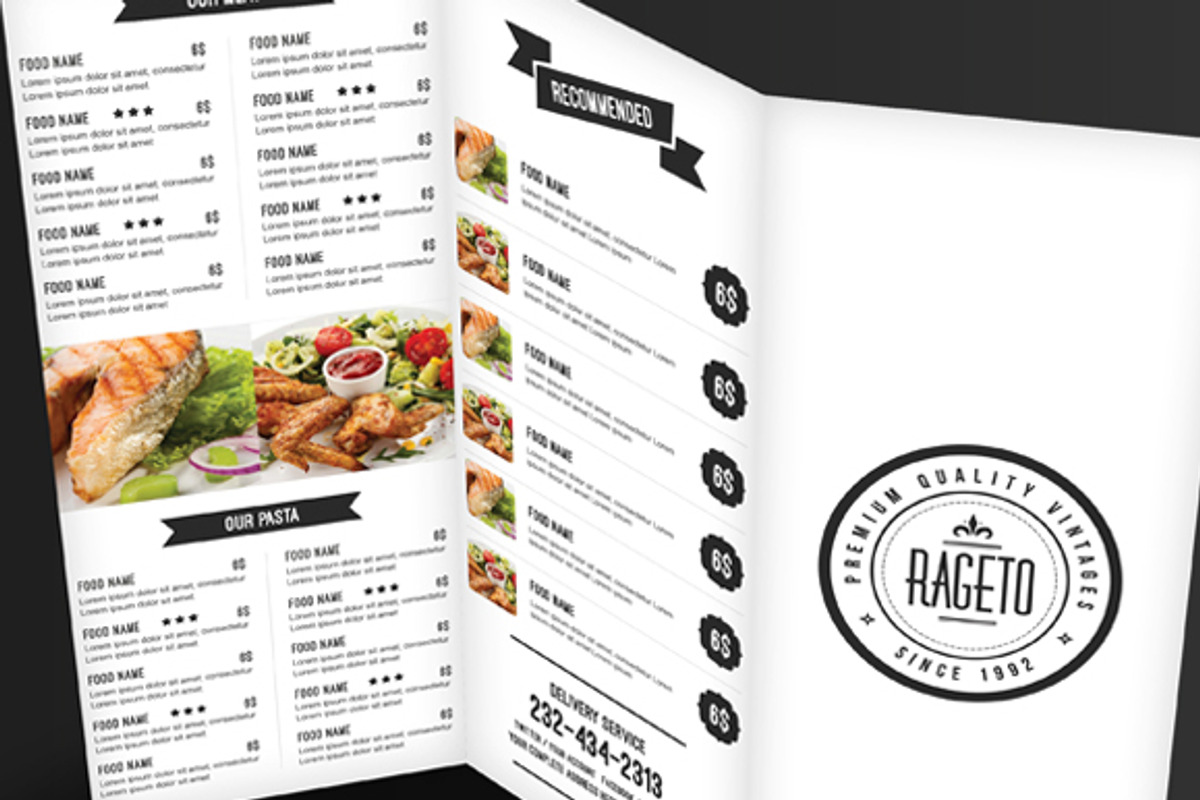 Simple & Clean Food Menu, a Brochure Template by Nody4Design (Photo 2 of 5)