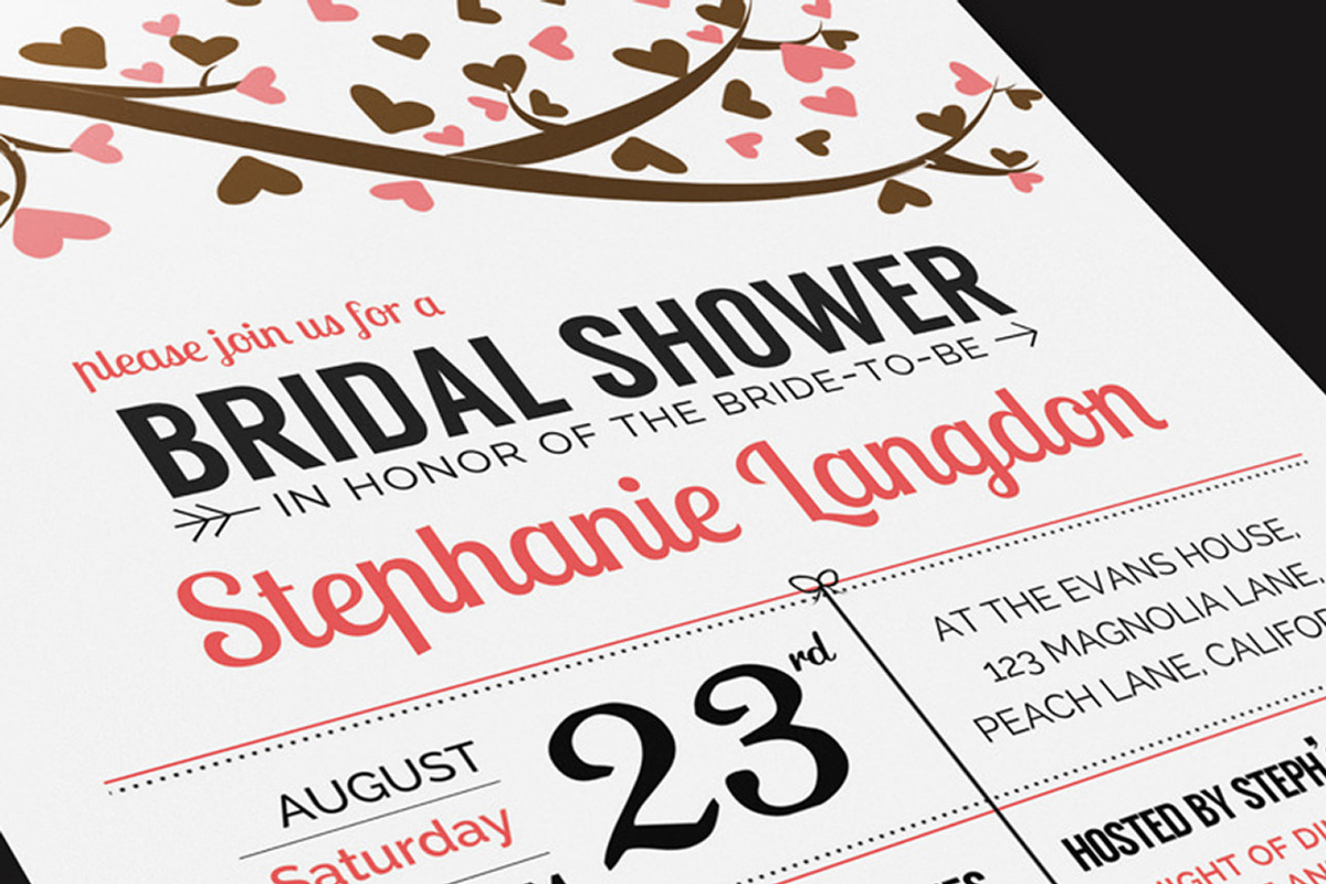 Illustrated Bridal Shower Invite, an Invitation Template by pallabip (Photo 6 of 7)