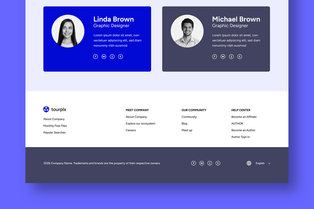 Creative Agency Landing Page Layout, an UI Kit Template by CreativeShaper (Photo 5 of 5)