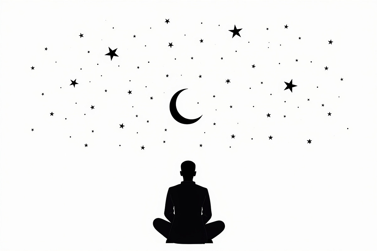 Cosmic Yoga Silhouettes Set, an Illustration by BIPLOB EXPERT (Photo 2 of 9)