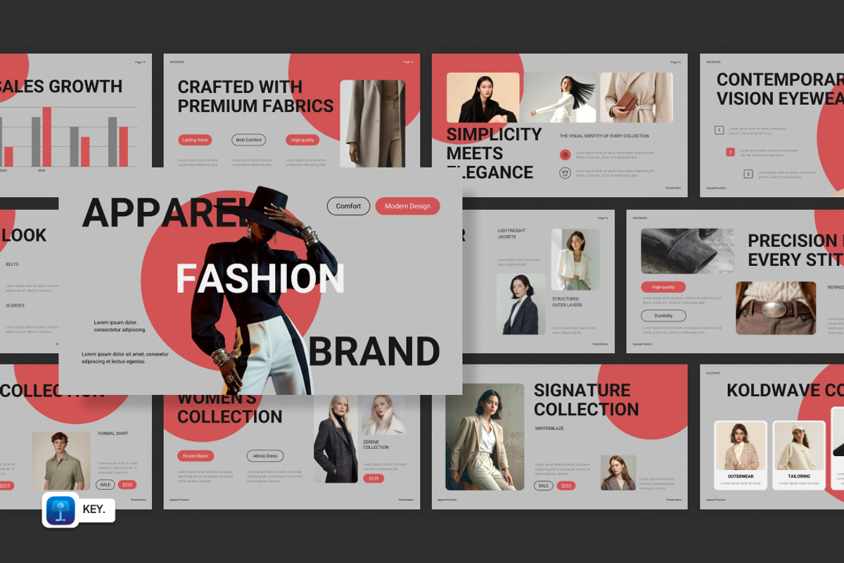 Apparel Fashion Brand Keynote, a Presentation Template by Loin Studio (Photo 1 of 4)