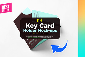 Key Card Holder 11xMock-ups