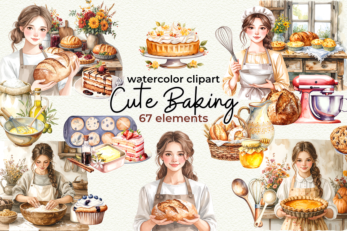 Cute Cottage Baking, an Object Graphic by Anna Design Studio (Photo 1 of 10)