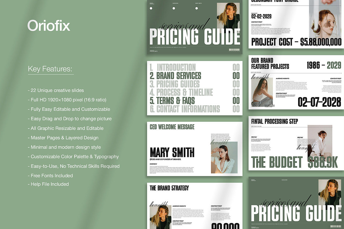 Services and Pricing Guide Template, a Presentation Template by Oriofix (Photo 2 of 11)