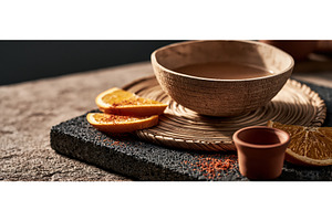 Authentic Mexican Artisan Clay Bowl, a Food & Drink Photo by piter.goskov