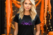 Creepy Neon Bats. Halloween Mascot., an Animal Illustration by KENO Mascots (Thumbnail 6 of 10)