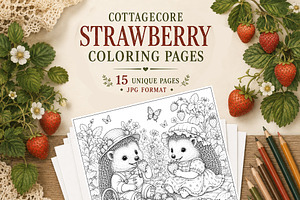 15 Strawberry Forest Coloring Pages
