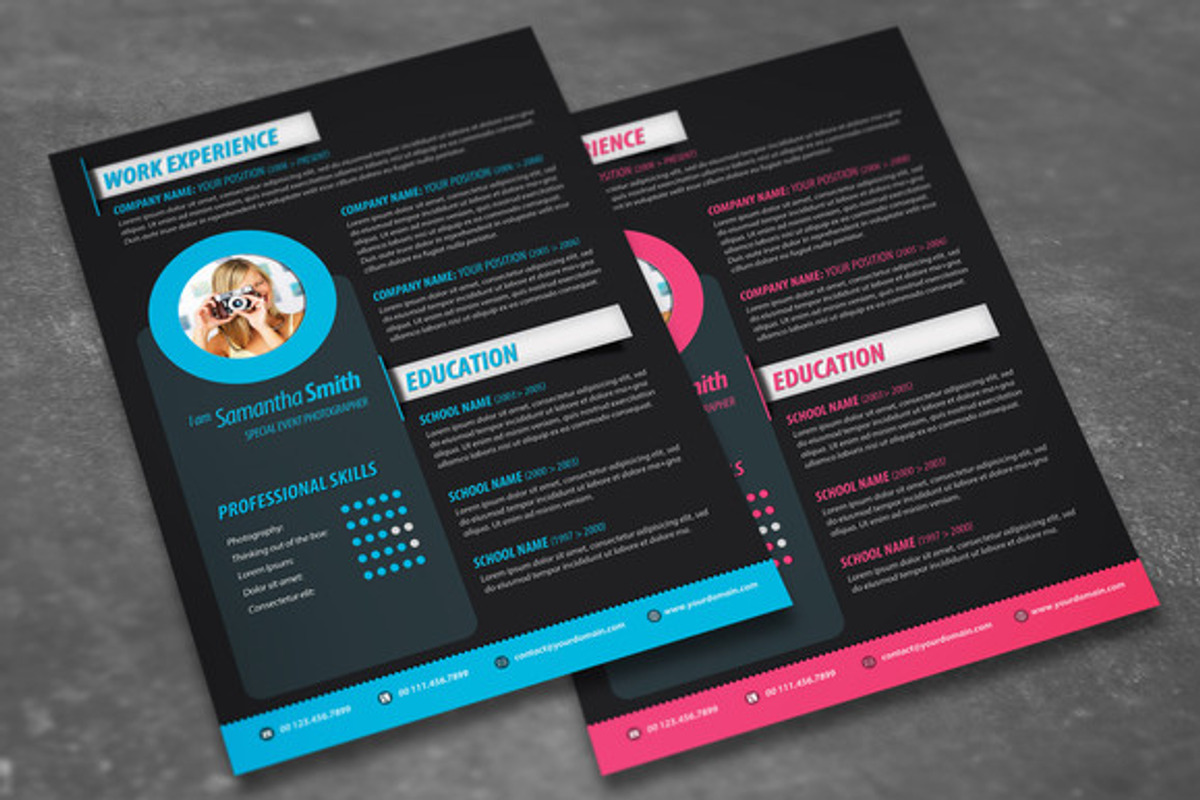Modern Resume Design, a Resume Template by Visual Impact