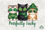 St Patrick Lucky Cats PNG Design, an Illustration by Craft Nest (Thumbnail 1 of 4)