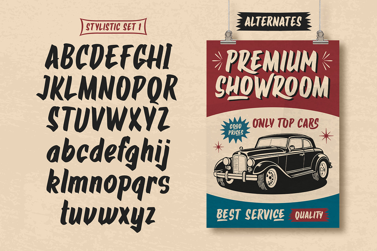 Garage Brush Font, a Handwritten Font by alit design (Photo 6 of 15)