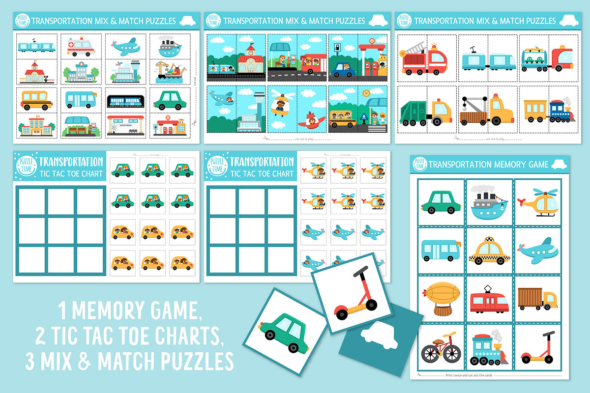 Transportation games and activities, an Education Illustration by Lexi ...