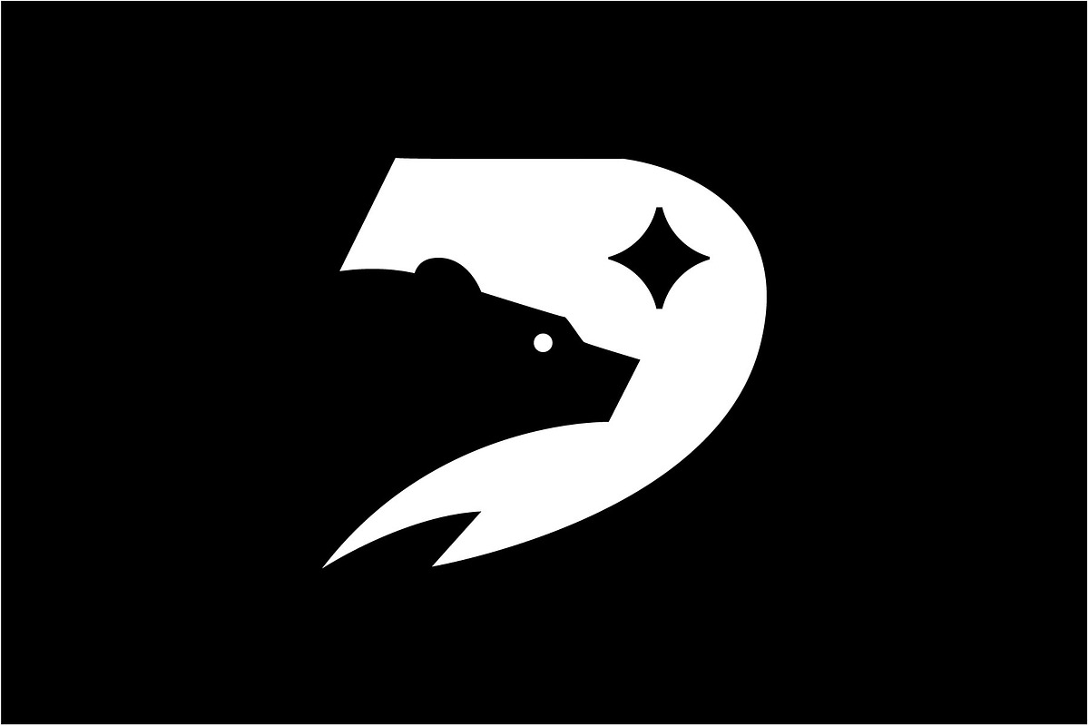 Initial D with bear logo design, a Branding & Logo Template by Vinsvectory (Photo 3 of 3)