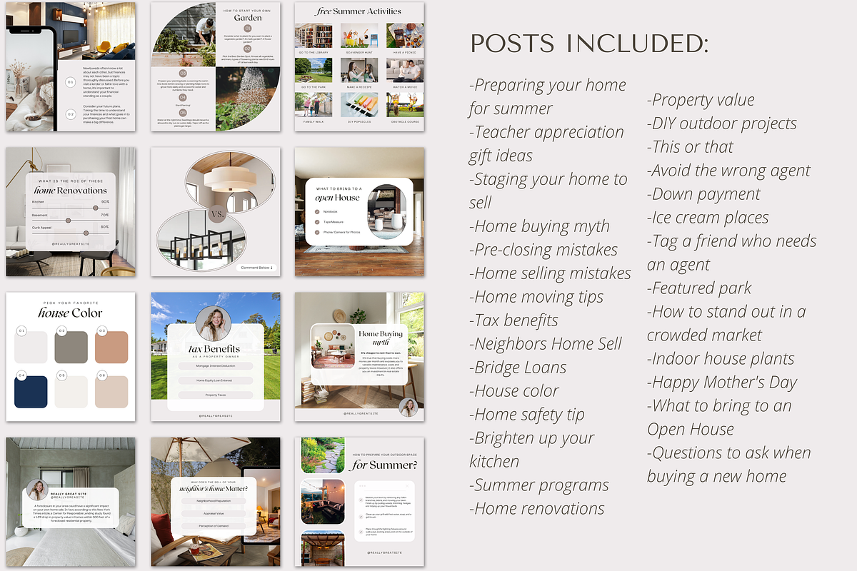 May Real Estate Social Media Posts, a Social Media Template by Marketing Templates Co. (Photo 6 of 10)