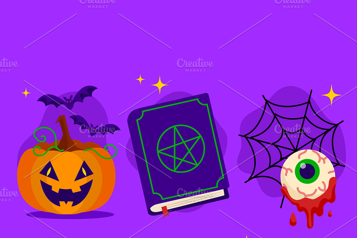 Spooky Halloween Decor Elements, an Object Graphic by MISS CHATZ (Photo 3 of 3)