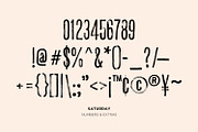 BLACKLIST SATURDAY, a Font by Blacklist Studio (Thumbnail 4 of 6)