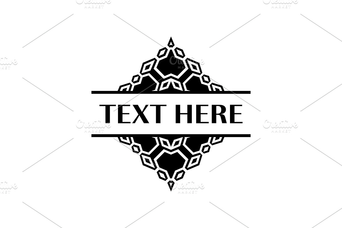Ornate Maze-Inspired Frame template, a Branding & Logo Template by Rasagama Studio