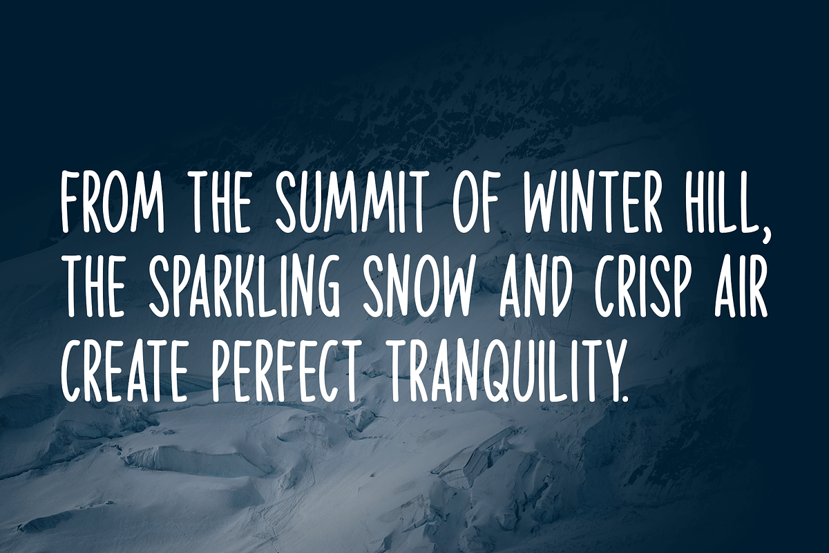 Frozen Ground Typeface, a Handwritten Font by Seemly Fonts (Photo 4 of 5)