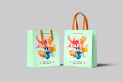 Paper Bag Mockup, a Merchandise Mockup by graphictime (Thumbnail 8 of 12)