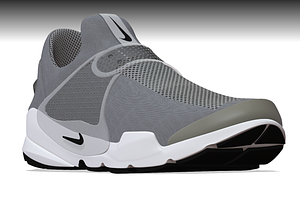 NIKE SOCK DART GREY Low-poly