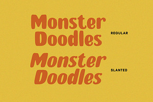 Monster Doodles - Handdrawn Font