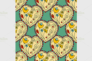 Seamless Pattern Hearts