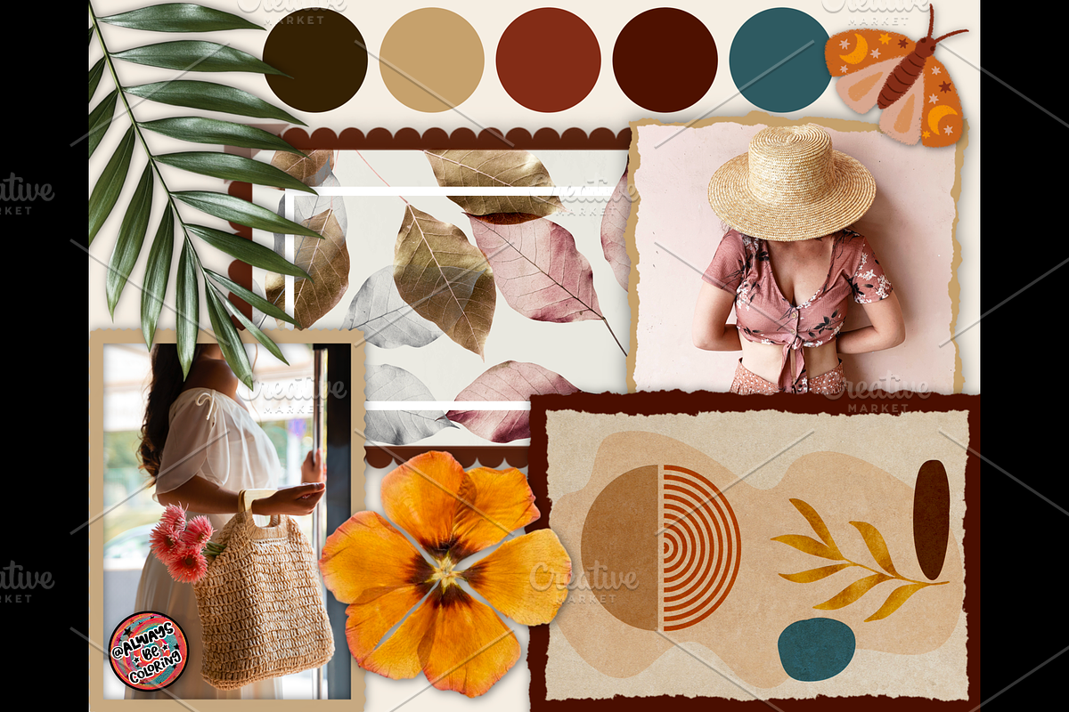 Procreate Mood Board Creator Kit, a Brush Add-On by AlwaysBeColoring (Photo 2 of 13)