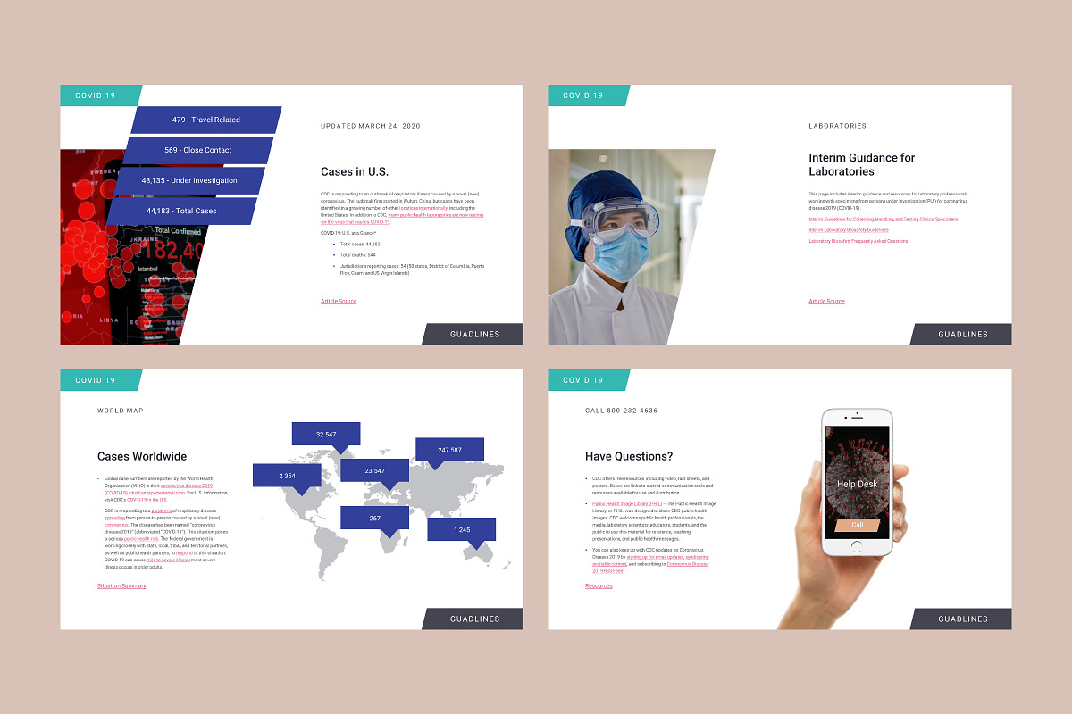 Covid 19 Corona PowerPoint Template, a Presentation Template by Goashape Studio (Photo 8 of 11)
