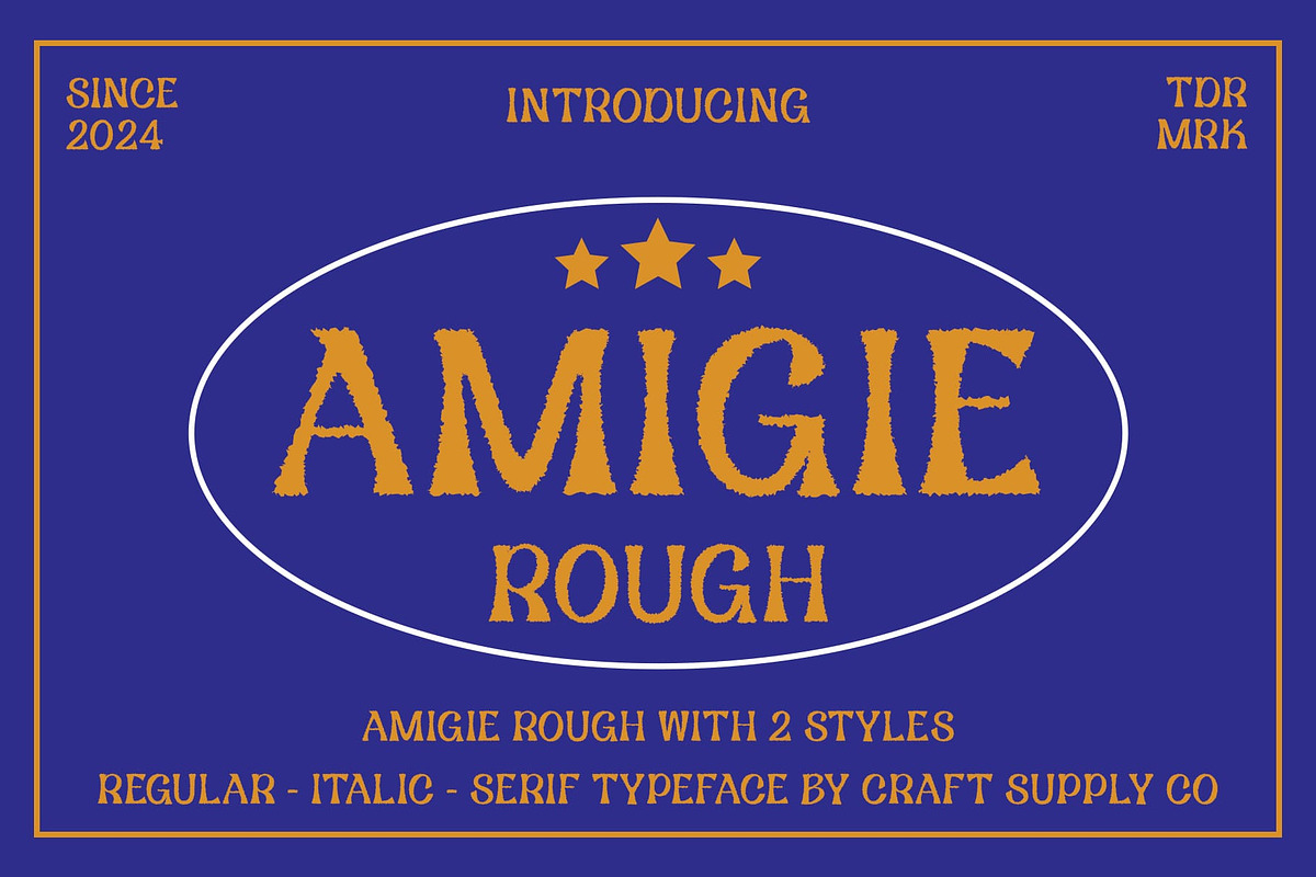 Amigie Rough, a Sans Serif Font by Craft Supply Co. (Photo 1 of 8)