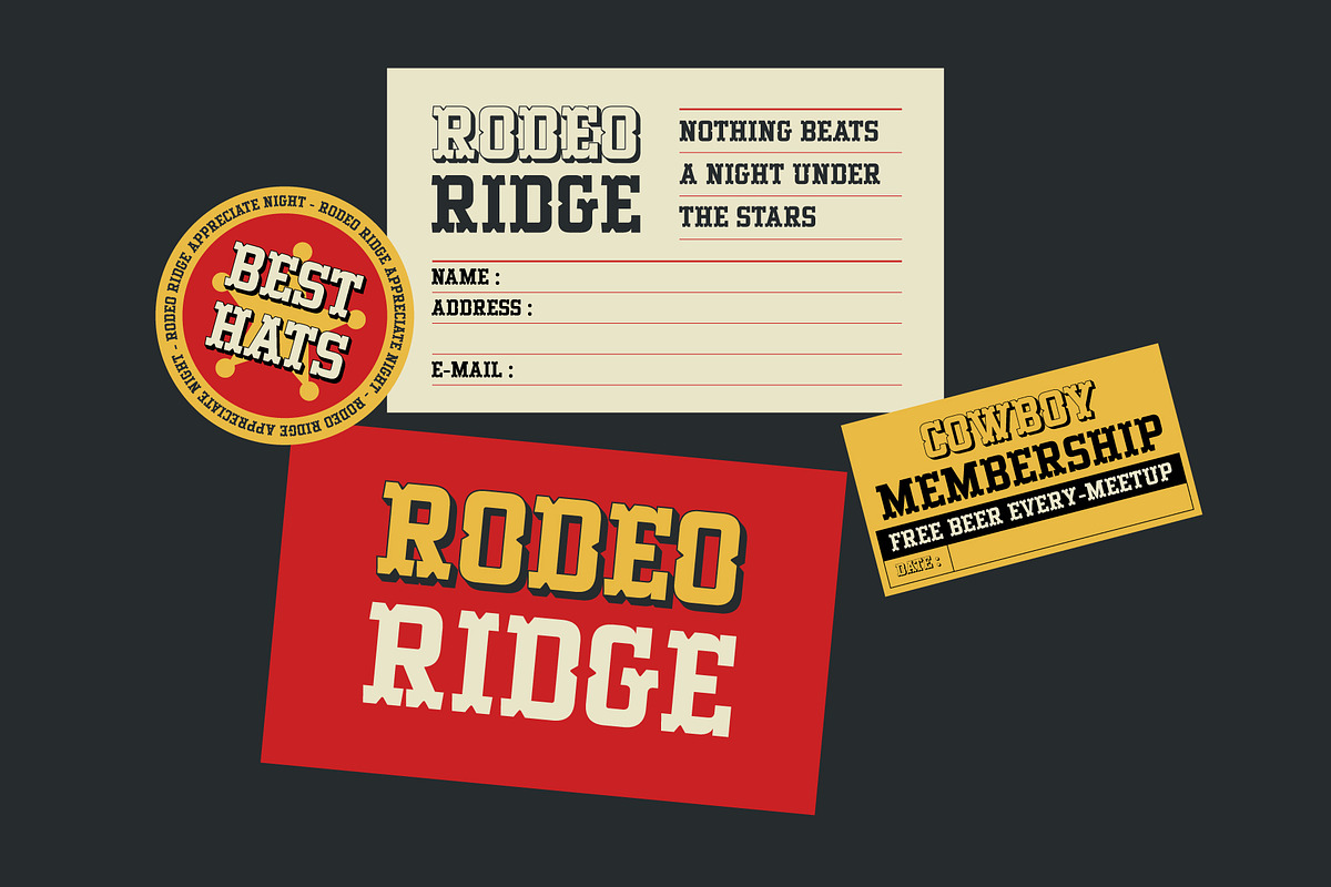 Backway – Extrude Western Slab Font, a Slab Serif Font by Drizy (Photo 8 of 10)