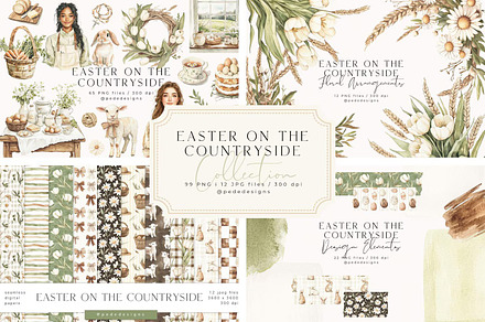 Easter On The Countryside, a Seasonal Illustration by PeDe Designs