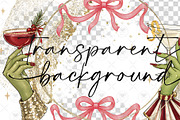 Christmas Cocktail Clipart, a Decorative Illustration by BigCakeBee (Thumbnail 2 of 3)
