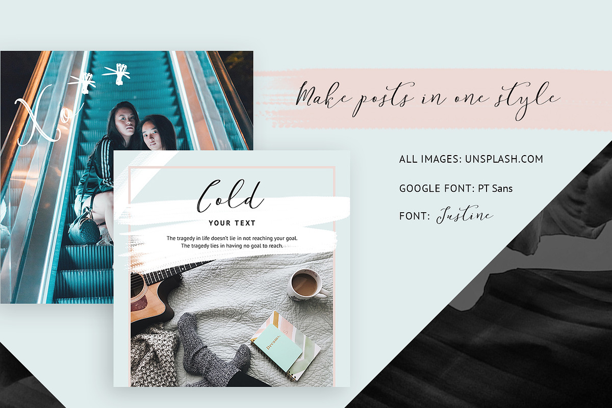 Lifestyle - Instagram post + stories, a Social Media Template by Digital Breath templates (Photo 5 of 5)